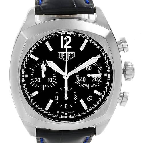 Photo of Tag Heuer Monza Blue Strap Chronograph Steel Mens Watch CR2113
