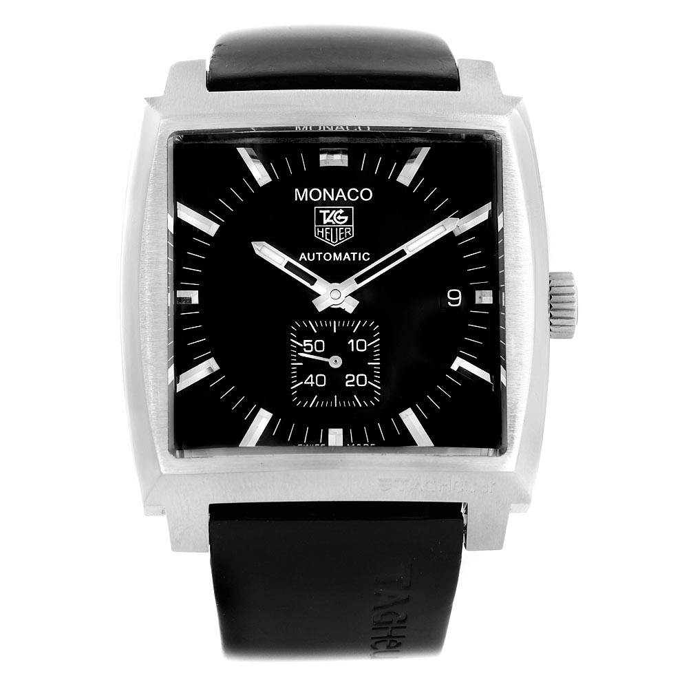 tag heuer monaco black automatic