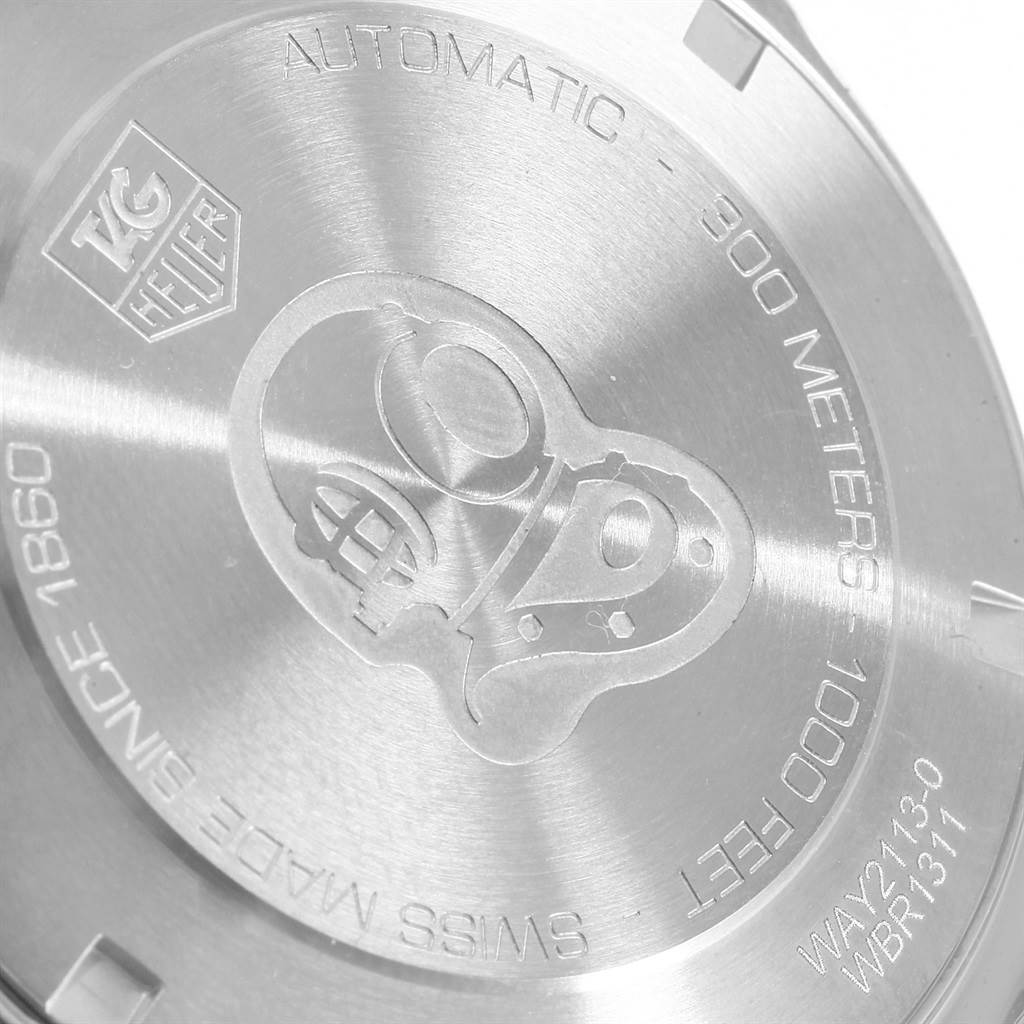 This is the back case of a Tag Heuer Aquaracer WAY2113.BA0928 Men's Stainless Steel Black Dial WAY2113.BA0928 Men's Stainless Steel Black Dial watch.