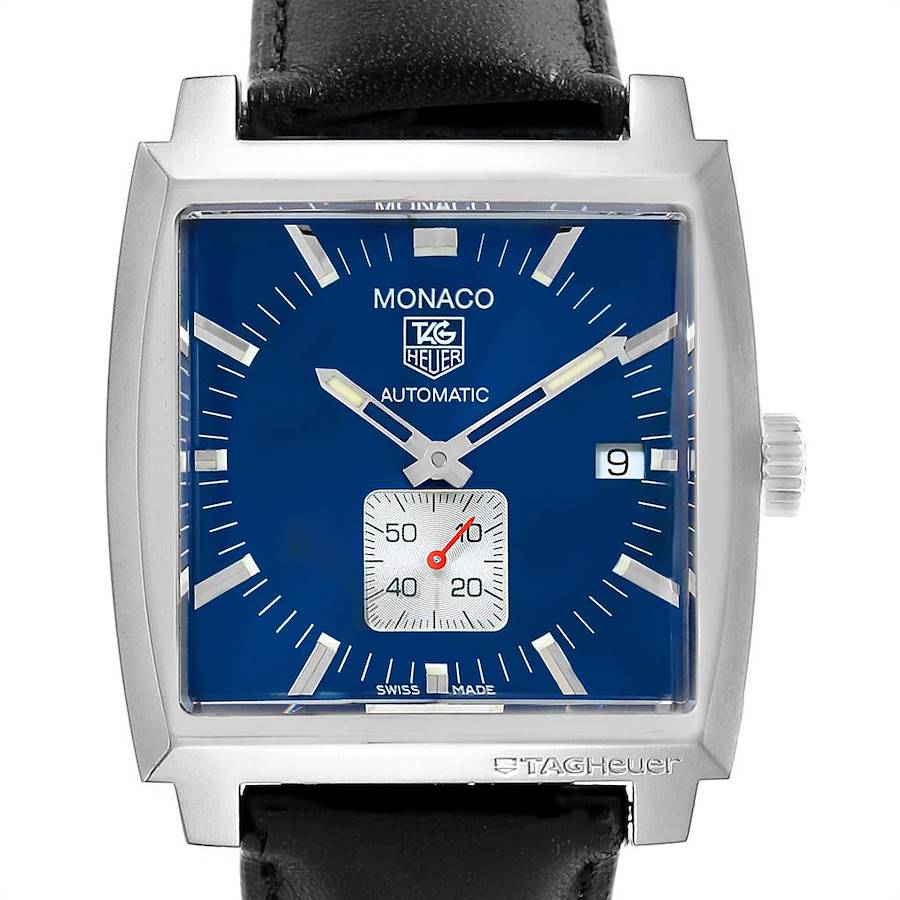 Tag Heuer Monaco Calibre 6 Blue Dial Automatic Mens Watch WW2111 SwissWatchExpo