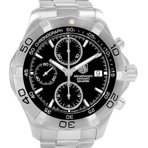 Photo of Tag Heuer Aquaracer Black Dial Chronograph Mens Watch CAF2110