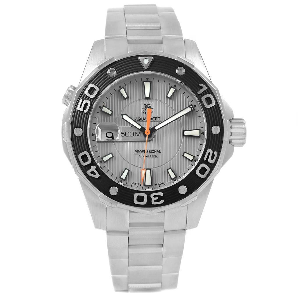 tag heuer aquaracer grey dial