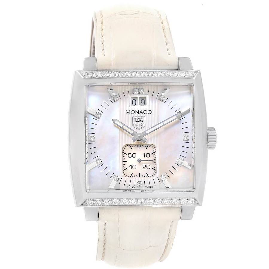 Tag Heuer Monaco White Dial Midsize Watch WAW1318.FC6178 - WAW1318-FC6178