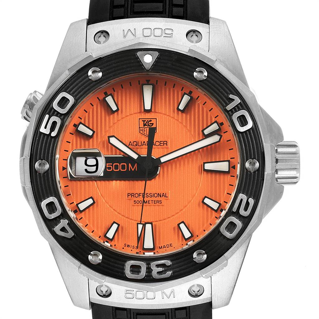 tag heuer orange face