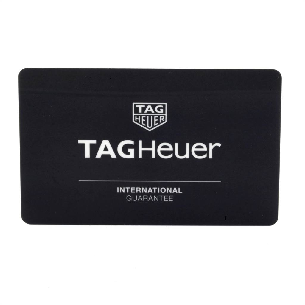 The image shows a Tag Heuer Carrera CAR2A1Z.FT6051 Men's Titanium Black Dial CAR2A1Z.FT6051 Men's Titanium Black Dial model international guarantee card.