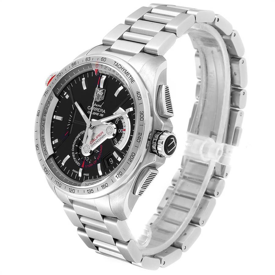 Tag Heuer Grand Carrera Calibre 36 Caliper Titanium Watch CAV5186