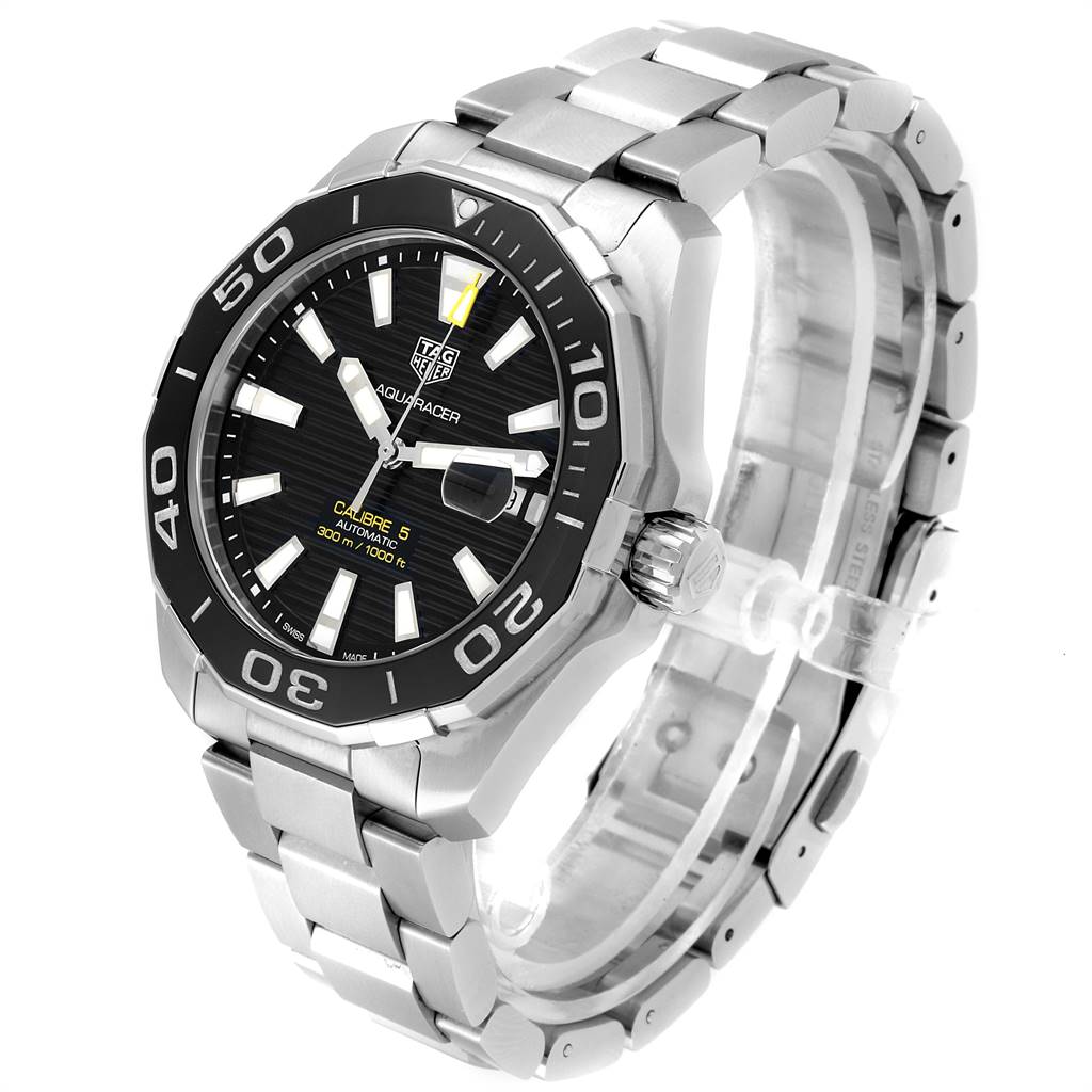 tag aquaracer calibre 5 black