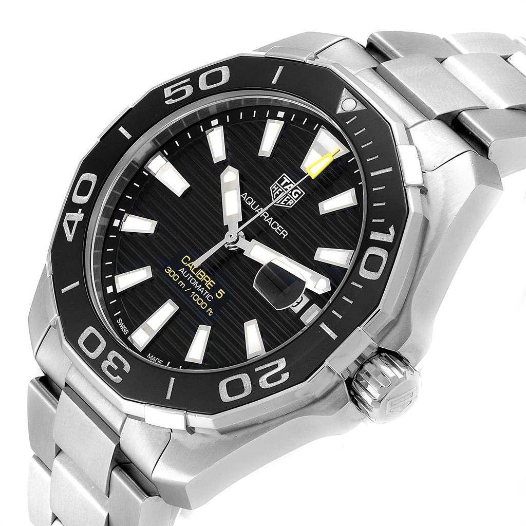 tag aquaracer calibre 5 black