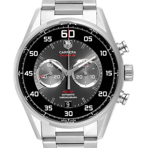 Photo of Tag Heuer Carrera Automatic Flyback Steel Mens Watch CAR2B10