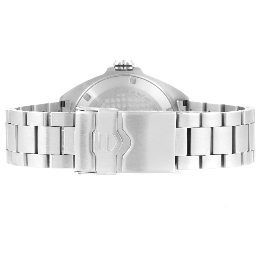 The image shows the back and clasp of a Tag Heuer Formula 1 WAZ211A.BA0875 Men's Stainless Steel Black Dial WAZ211A.BA0875 Men's Stainless Steel Black Dial watch at a rear angle.