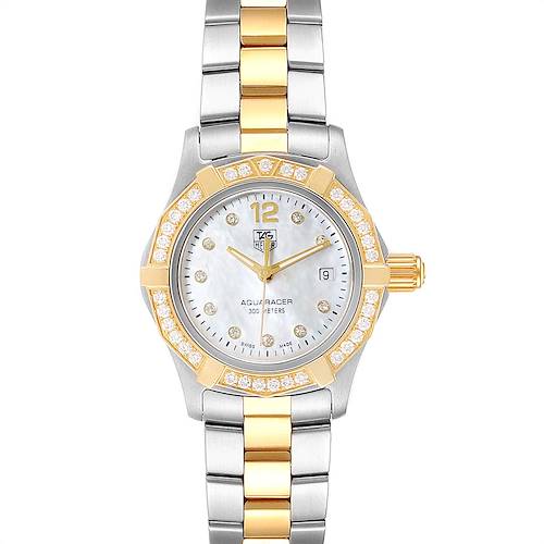 Photo of TAG Heuer Aquaracer Mother of Pearl Diamond Ladies Watch WAF1450