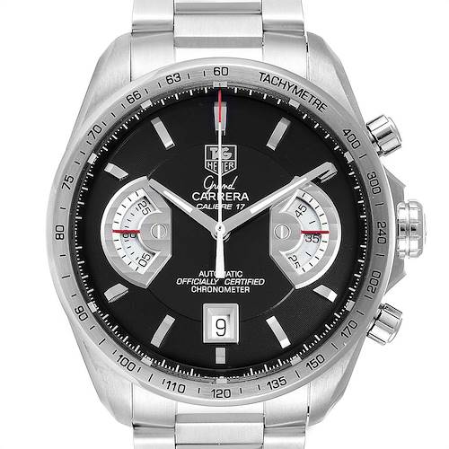Photo of Tag Heuer Grand Carrera Black Dial Automatic Mens Watch CAV511A