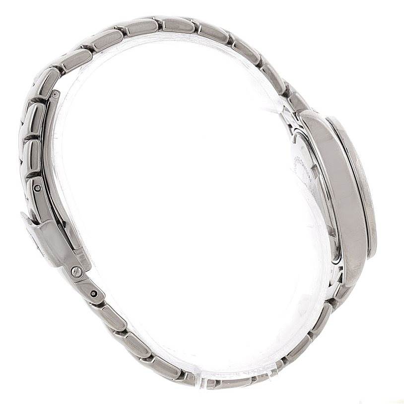 The image displays a side view of the Tag Heuer Link WJF131A Women's Stainless Steel Black Dial WJF131A Women's Stainless Steel Black Dial watch, showing the bracelet and case.