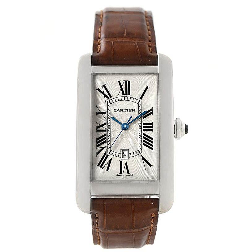 Cartier Tank Americaine Large 18K White Gold Watch W2603256 ...