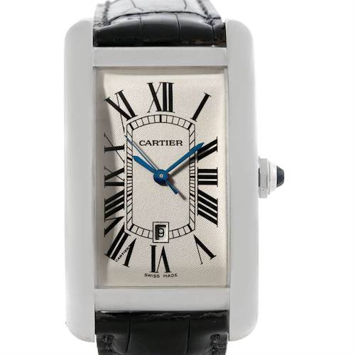 Photo of Cartier Tank Americaine Large 18K White Gold Watch W2603256