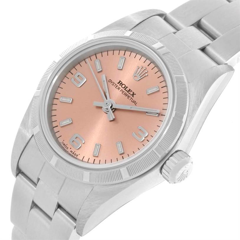 rolex oyster perpetual salmon dial