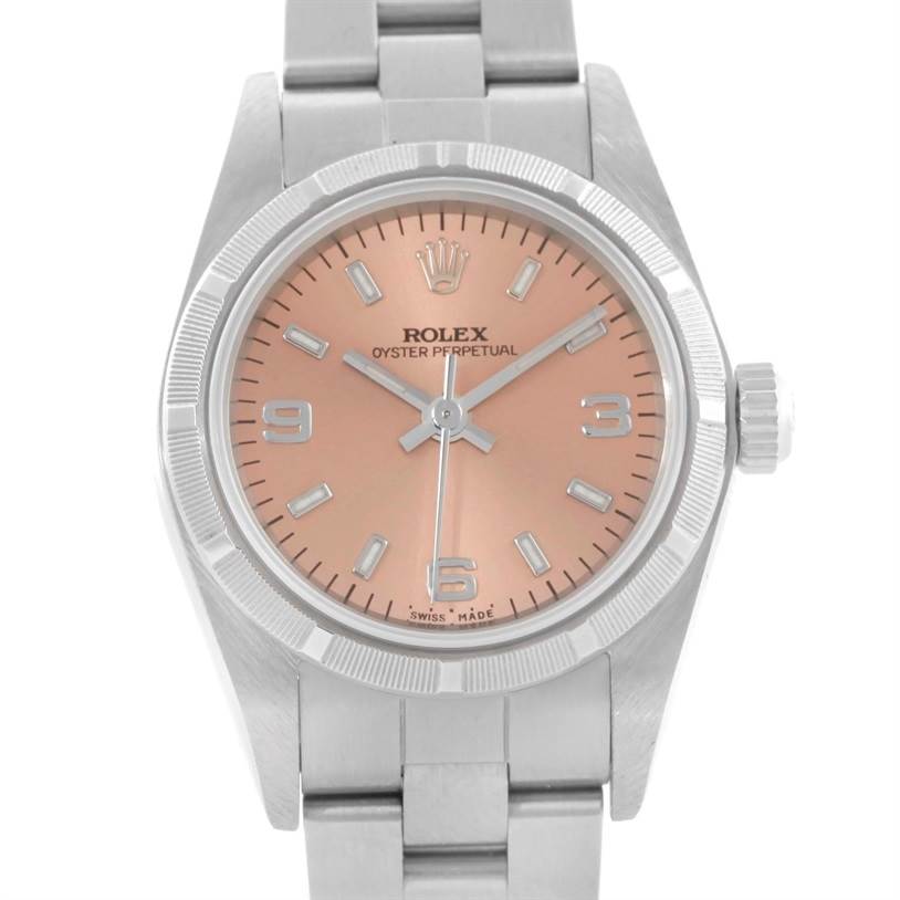 rolex oyster perpetual salmon dial