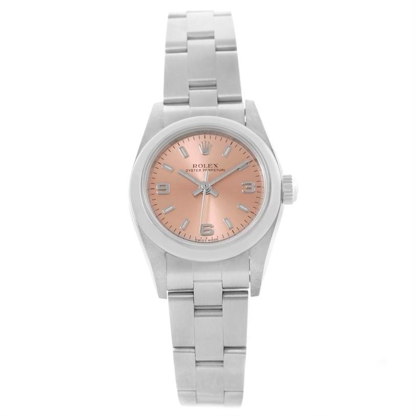 rolex oyster perpetual salmon dial