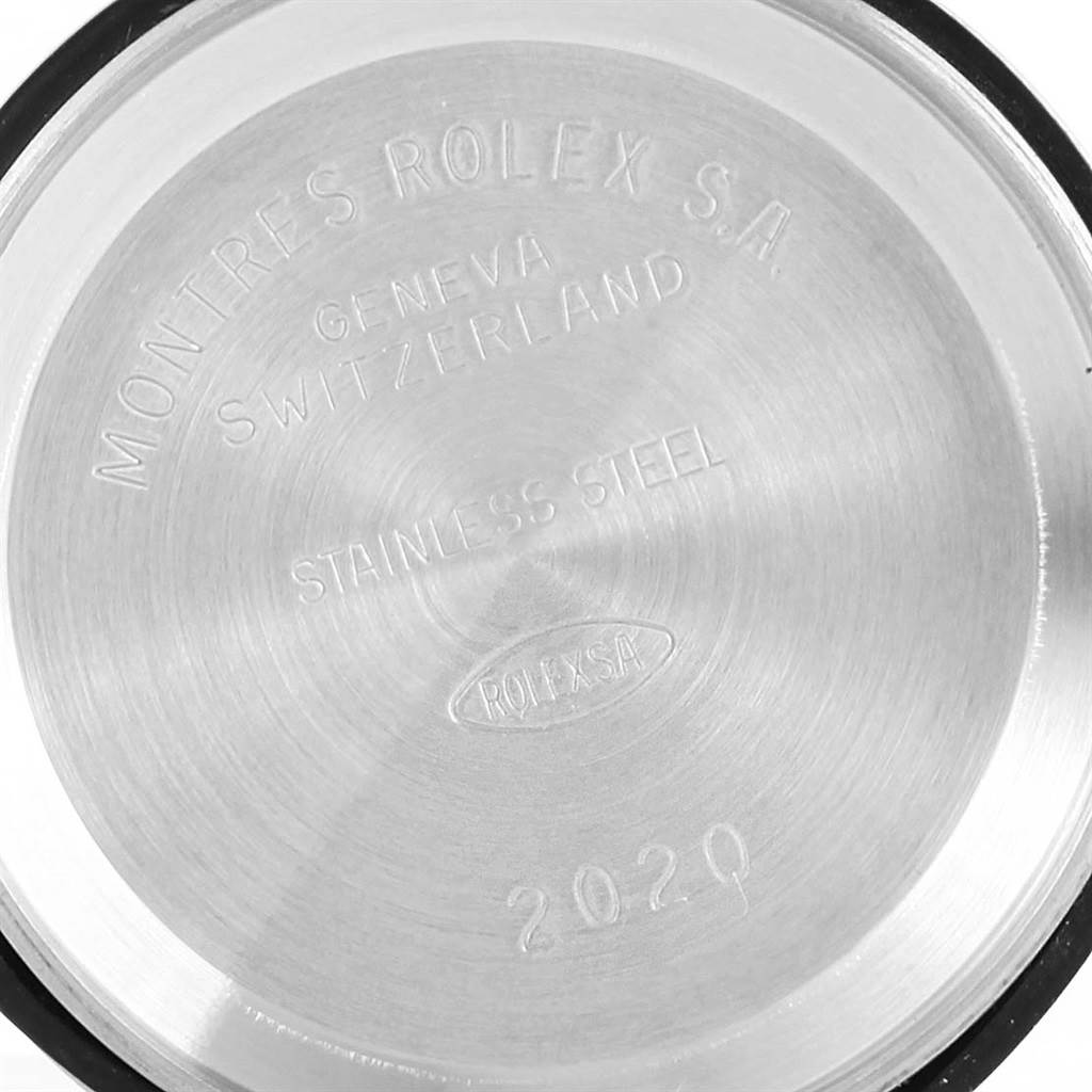 The image shows the back casing of a Rolex Oyster Perpetual 76193 Women's Steel and Gold (two tone) White Dial 76193 Women's Steel and Gold (two tone) White Dial watch, highlighting the brand and model details.