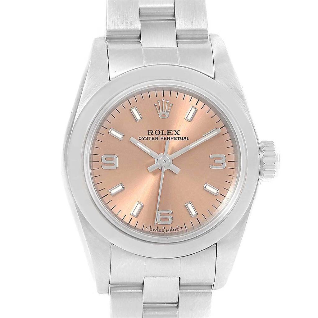 rolex oyster perpetual salmon dial