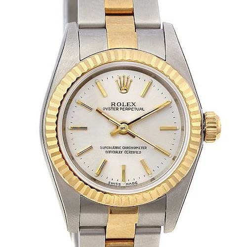Photo of Rolex Oyster Perpetual Ladies Ss 18k Yellow Gold 76193