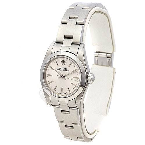 Rolex Oyster Perpetual Ladies Ss Watch 76080 SwissWatchExpo