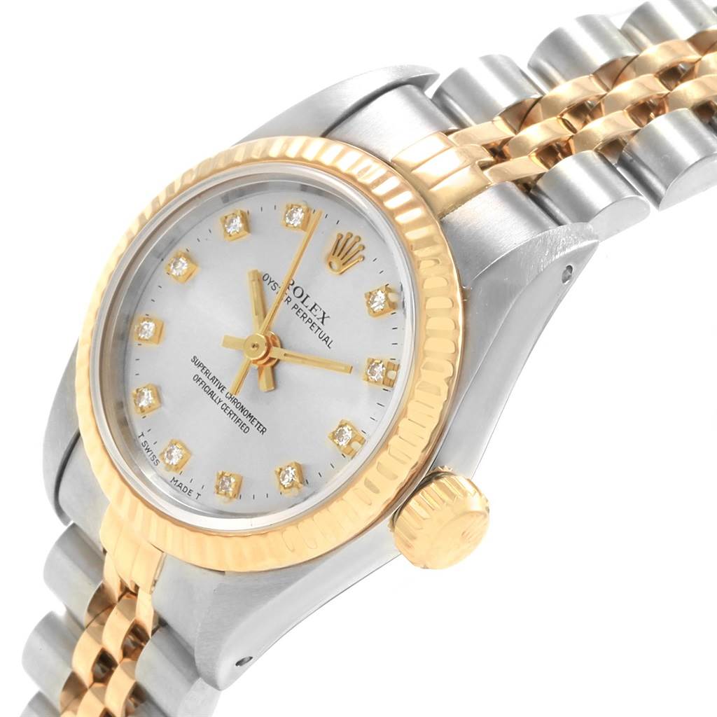 Rolex Oyster Perpetual Steel Yellow Gold Diamond Ladies Watch 67193