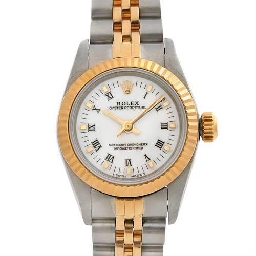 Photo of Rolex Oyster Perpetual Ladies Ss 18k Yellow Gold 67193