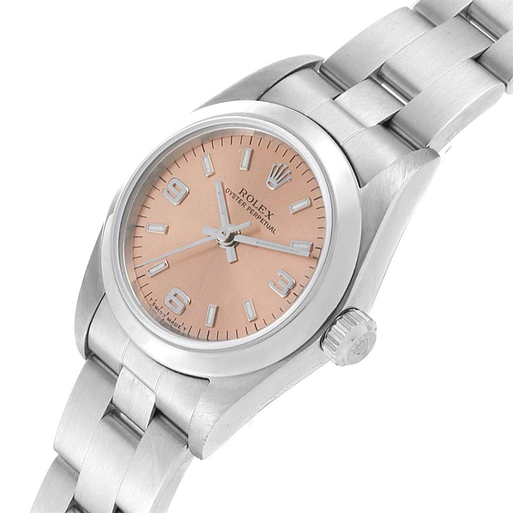 rolex oyster perpetual salmon dial