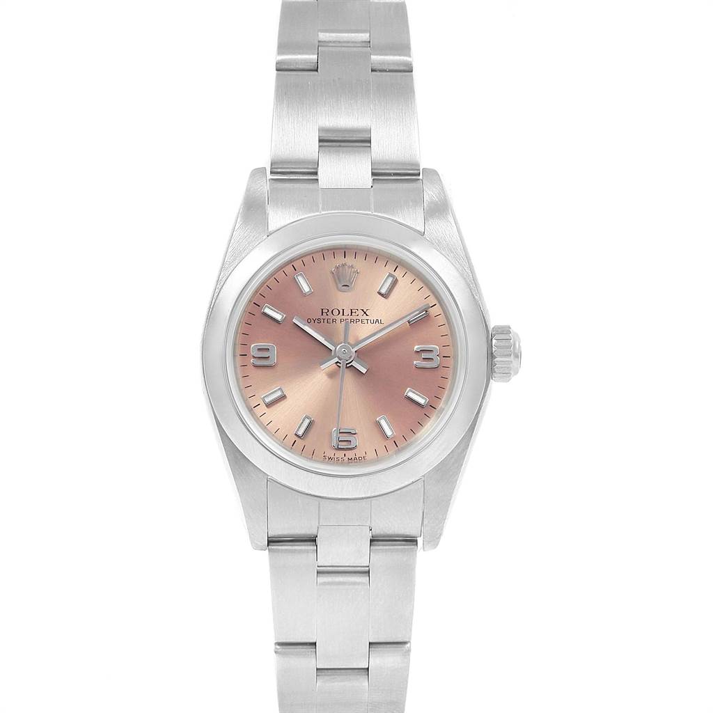 rolex oyster perpetual salmon dial