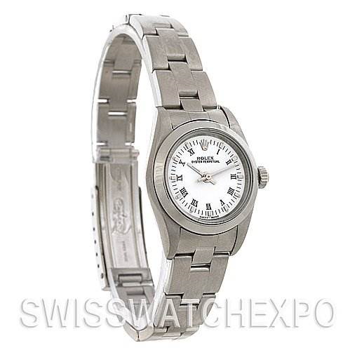 Rolex Oyster Perpetual Ladies SS Watch 76080 yr 2003-04 SwissWatchExpo