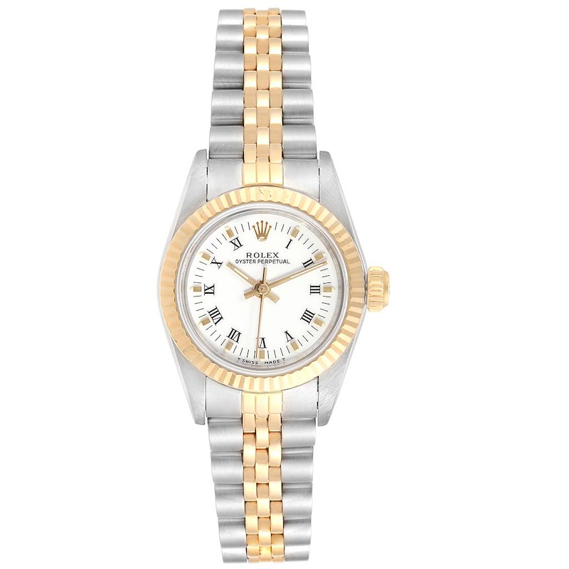 ROLEX OYSTER PERPETUAL LADY 67193 3コマ Rolex Oyster Perpetual Steel and Gold (two tone) 67193