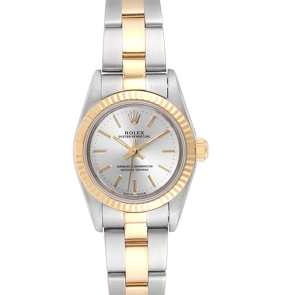 Rolex Silver Dial Steel Yellow Gold Ladies Watch 76193 | SwissWatchExpo