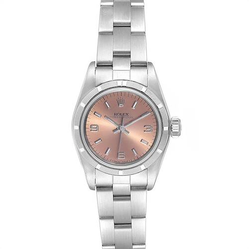 Photo of Rolex Oyster Perpetual Salmon Dial Oyster Bracelet Ladies Watch 67230