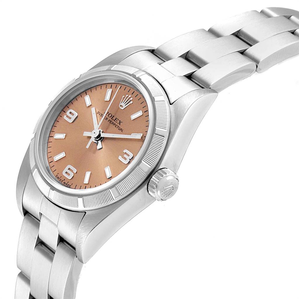 rolex oyster perpetual salmon dial