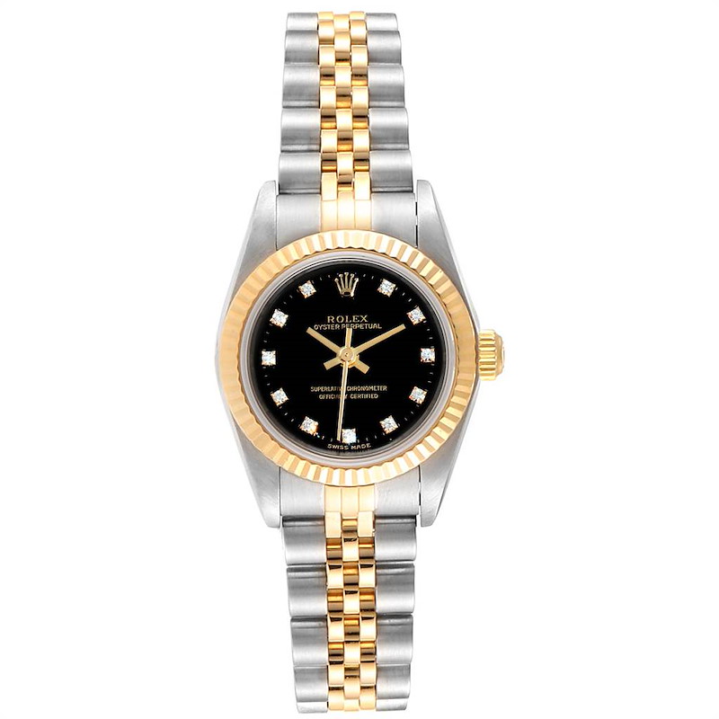 ROLEX OYSTER PERPETUAL LADY 76193 6コマ Buy Used Rolex Oyster Perpetual 76193 | Bob's Watches - Sku