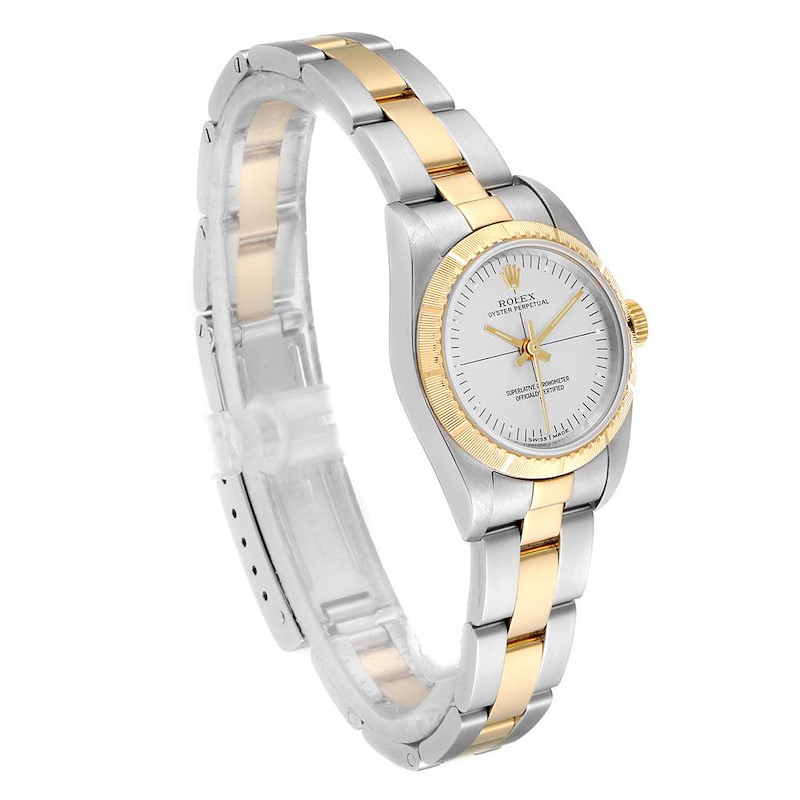ROLEX OYSTER PERPETUAL LADY 67193 2コマ rolex-oyster-perpetual-steel-