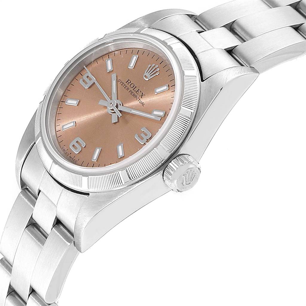 rolex oyster perpetual salmon dial