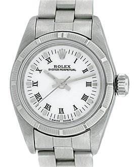 Photo of Rolex Ladies Oyster Perpetual White Roman Dial 67230