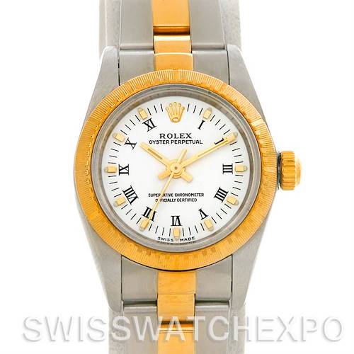 Photo of Rolex Oyster Perpetual Ladies Steel and 18k Yellow Gold 76243