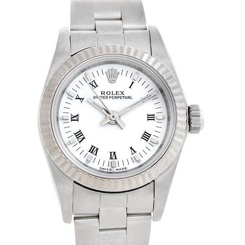 Photo of Rolex Non Date Ladies Steel 18k White Gold 76094 Watch