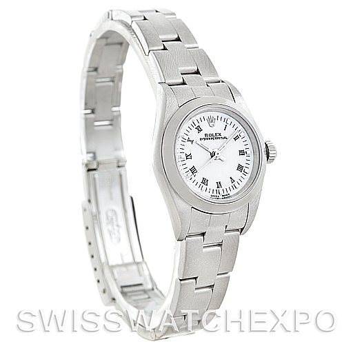 Rolex Oyster Perpetual Nondate Ladies Steel Watch 76080 SwissWatchExpo