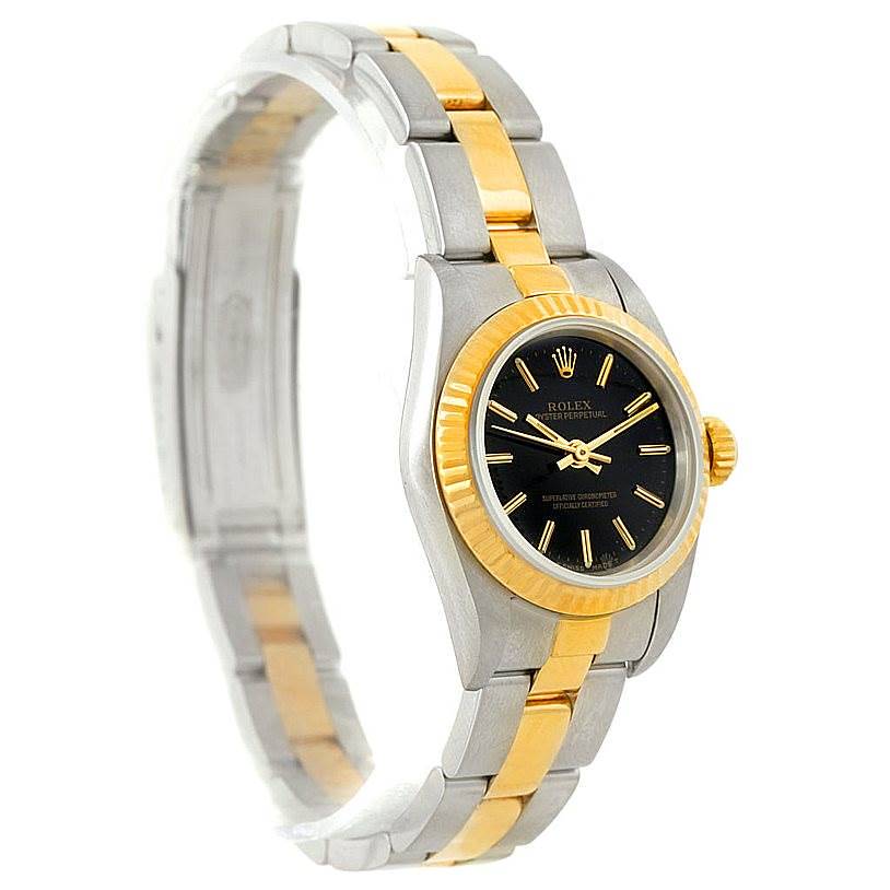 Rolex NonDate Ladies Steel 18k Yellow Gold Watch 67193 SwissWatchExpo