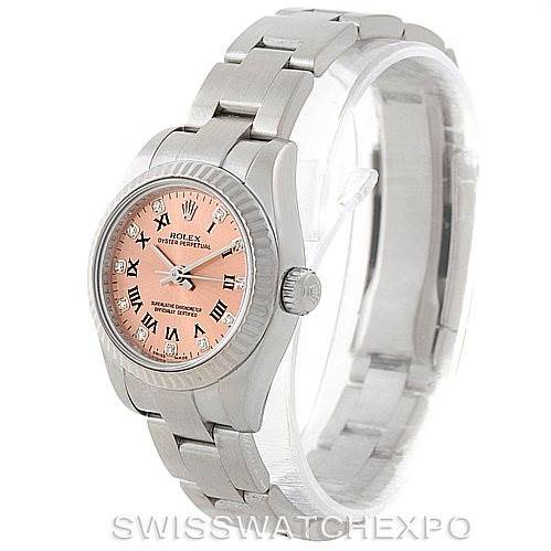Rolex Steel 18K White Gold Diamond Ladies Watch 176234 SwissWatchExpo