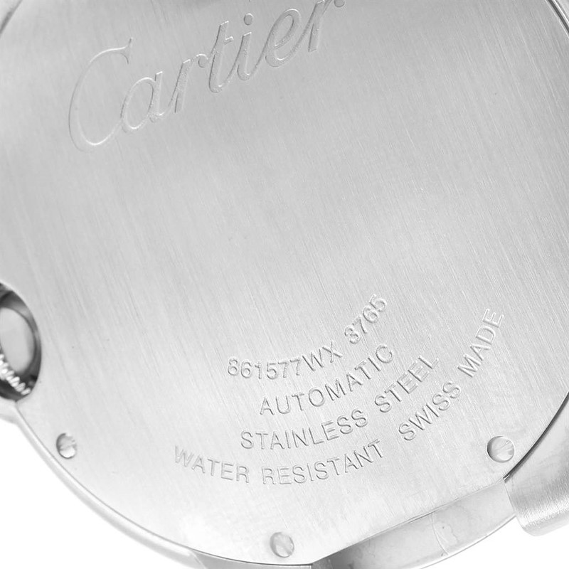 Cartier Ballon Bleu Mens Stainless Steel Automatic Watch W69016Z4 SwissWatchExpo