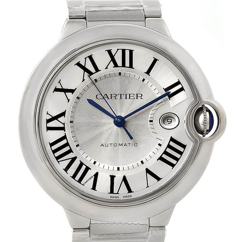 Cartier Ballon Bleu Unworn Mens Steel Watch W69012Z4 SwissWatchExpo