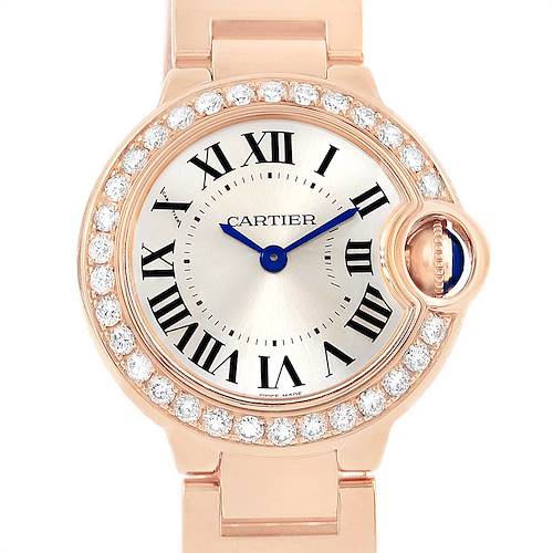 Photo of Cartier Ballon Bleu Rose Gold Diamond Ladies Watch WE9002Z3 Box Papers