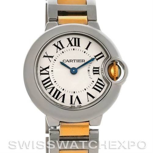 Photo of Cartier Ballon Blue Steel and 18K Yellow Gold W69007Z3 Ladies Watch