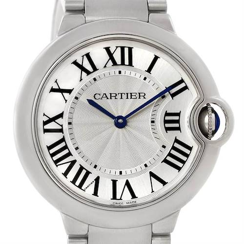 Photo of Cartier Ballon Bleu Midsize Steel Watch W69011Z4