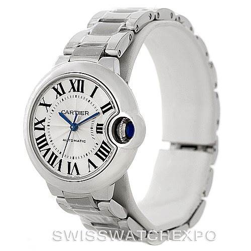 Cartier Ballon Bleu Automatic Midsize Ladies Watch W6920071 Unworn SwissWatchExpo